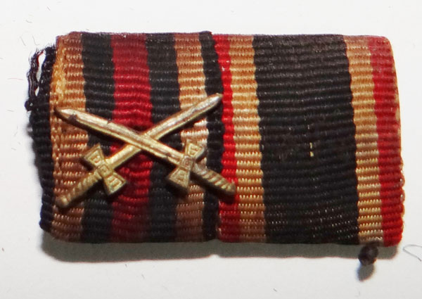 WW I /II German Two Place Ribbon Bar WW I /II German Two Place Ribbon Bar