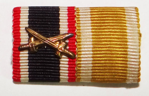 German WW II Two Place Ribbon Bar