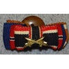 WW II Four Place Lapel Button Ribbon Bar