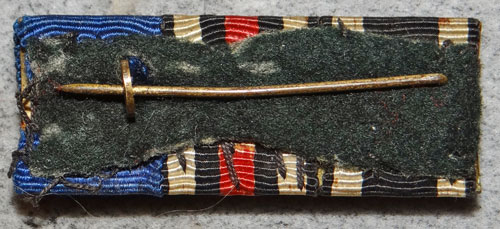 WW I / WW II Army Three Place Ribbon Bar