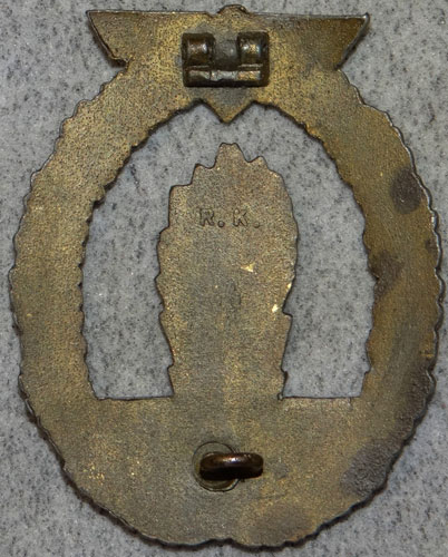 R.K. Marked Kriegsmarine Mine Sweeper, Sub-Chaser and Escort Vessels War Badge