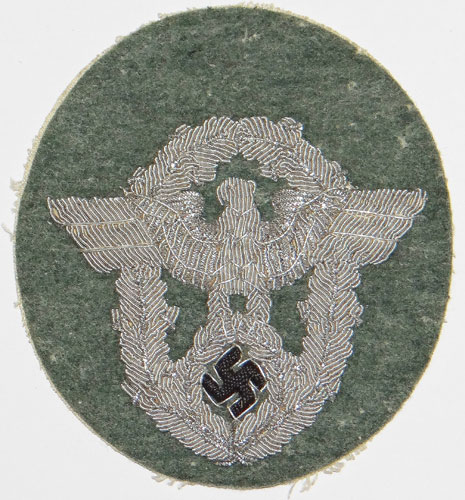 Police Officer Silver Bullion Wire Sleeve Eagle