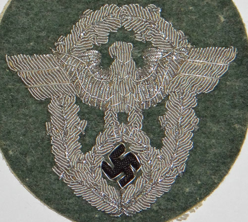 Police Officer Silver Bullion Wire Sleeve Eagle