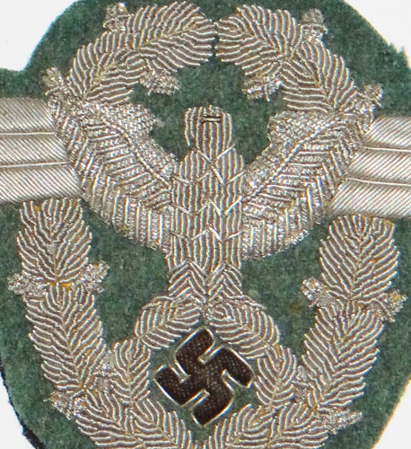 Police Officer Silver Bullion Wire Sleeve Eagle