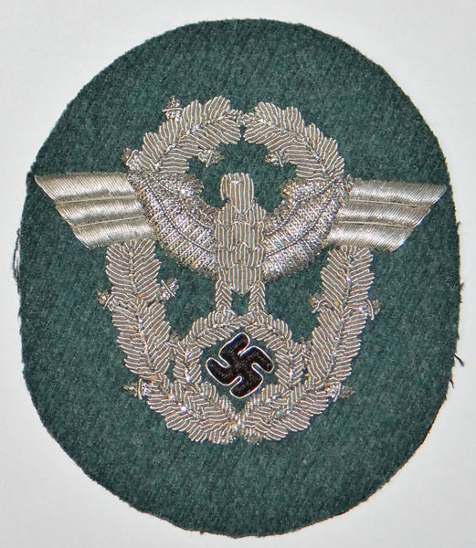 Police Officer Bullion Wire Sleeve Eagle