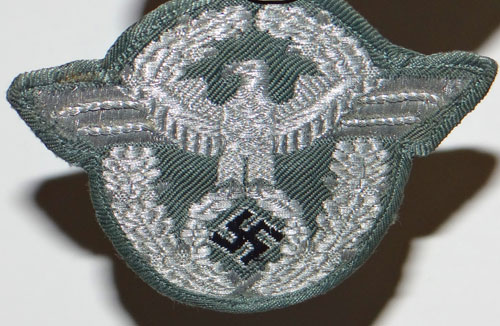 Police Officer Silver FLAT Wire Sleeve Eagle