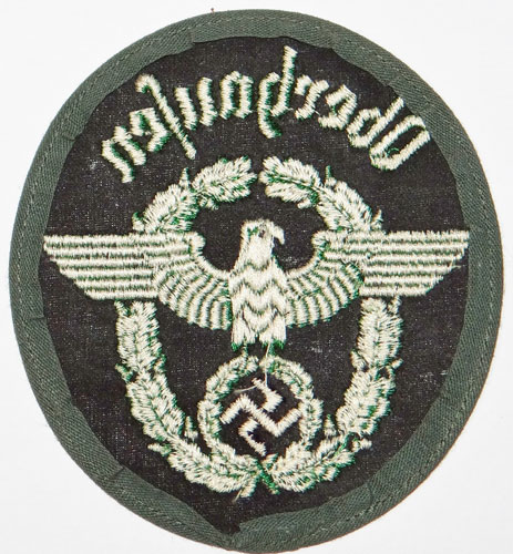 Early NCO/EM Schutzpolizei Summer Weight Sleeve Eagle with Assignment Location