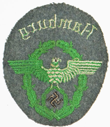 "Hamburg" NCO/EM Schutzpolizei Sleeve Eagle