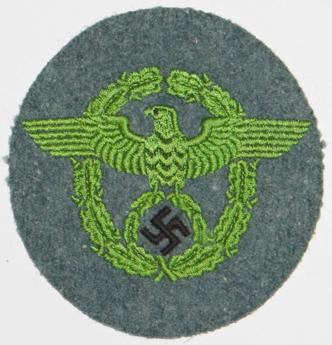 Early Schutzpolizei NCO/EM Sleeve Eagle with Assignment Location