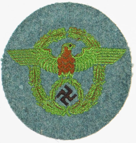 Early Schutzpolizei NCO/EM Sleeve Eagle with Assignment Location