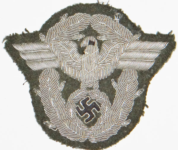 ARMY OFFICER Field Police Silver Bullion Wire Sleeve Eagle ARMY OFFICER Field Police Silver Bullion Wire Sleeve Eagle