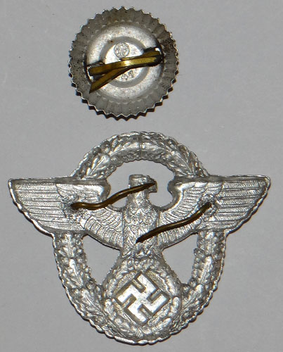 Police NCO/EM Visor Hat Insignia Set
