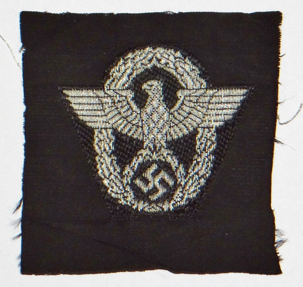 Police Officers Silver Flat Wire Cap Insignia Police Officers Silver Flat Wire Cap Insignia