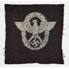 Police Officers Silver Flat Wire Cap Insignia