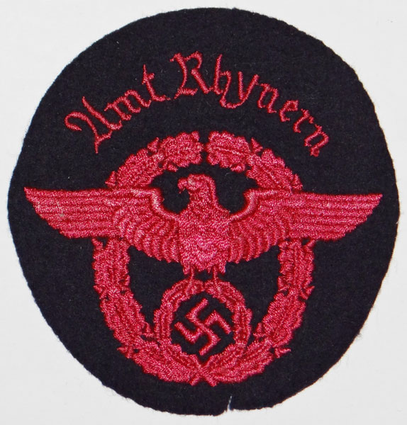 Feuerwehr "Fire Service" NCO/EM Sleeve Eagle with Assignment Location Feuerwehr "Fire Service" NCO/EM Sleeve Eagle with Assignment Location