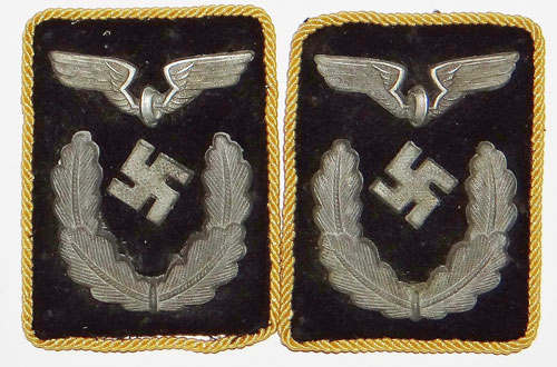 Reichsbahn Officials Collar Tabs for Pay Grades 11 thru 8 and 7a