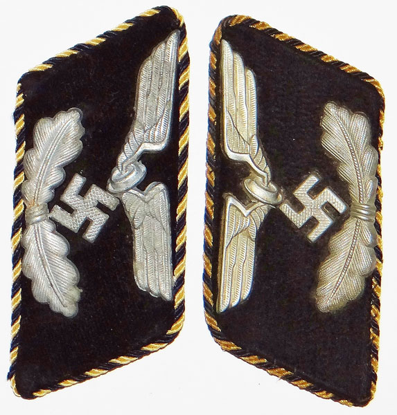 Reichsbahn Officials Collar Tabs for Pay Grades 11 thru 8 and 7a Reichsbahn Officials Collar Tabs for Pay Grades 11 thru 8 and 7a
