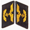 Reichsbahn Officials Collar Tabs for Pay Grades 11 thru 8 and 7a