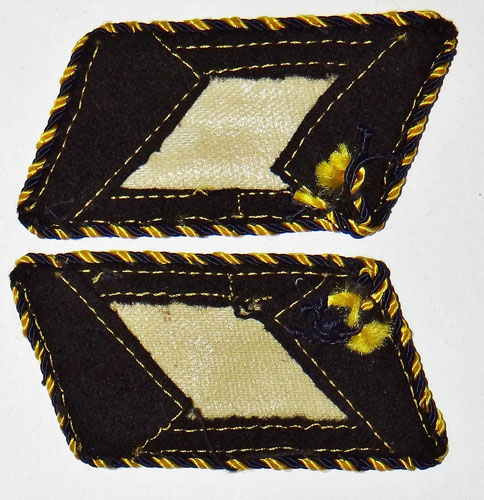 Reichsbahn Officials Collar Tabs for Pay Grades 17a thru 12