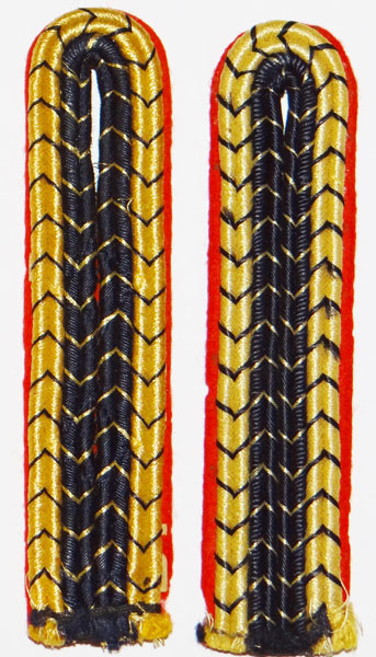 Reichsbahn Officials Shoulder Boards for Pay Grades 15 thru 14