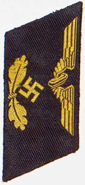 Reichsbahn Official Collar Tab for Pay Grades 11 thru 8 and 7a Reichsbahn Official Collar Tab for Pay Grades 11 thru 8 and 7a