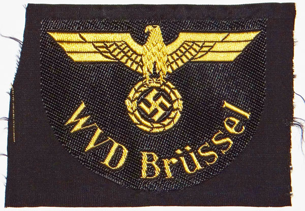 "WVD Brussel" Reichsbahn Sleeve Insignia "WVD Brussel" Reichsbahn Sleeve Insignia