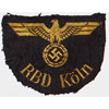 "RBD Koln" Reichsbahn Sleeve Insignia