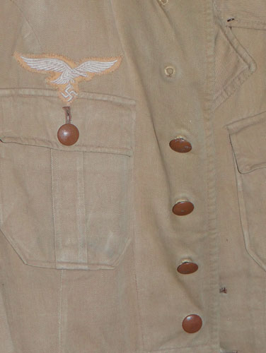 TROPICAL Luftwaffe FLAK Enlisted Man Tunic