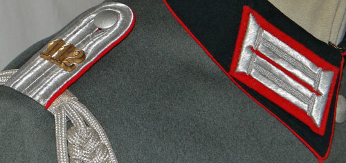 Army 112th Gebirgsjager Artillery Regt. 3rd Gebirsjager Div. Leutnant Dress Waffenrock Tunic