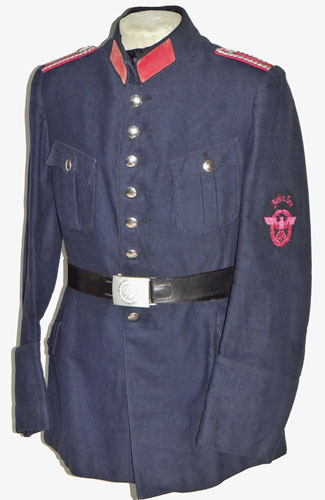 German WW II Fire Service Tunic
