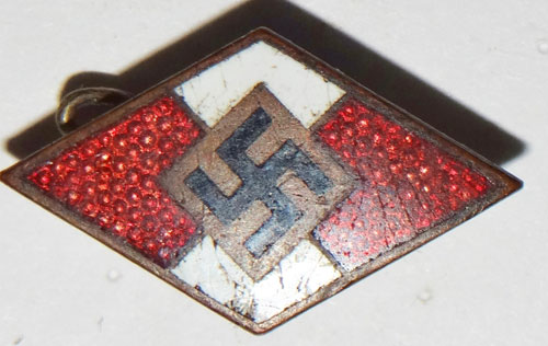 Hitler Youth Enamel Membership Diamond