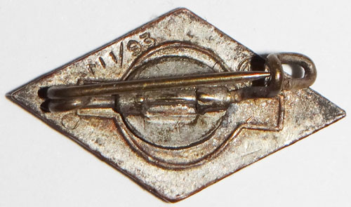 Hitler Youth Enamel Membership Diamond