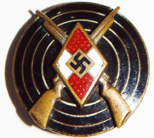 Hj Marksmanship Enamel Badge