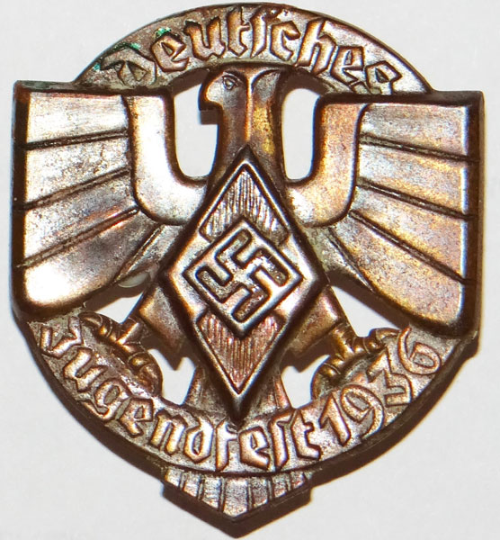 Hitler Youth Bronze 1936 Festival Tinnie