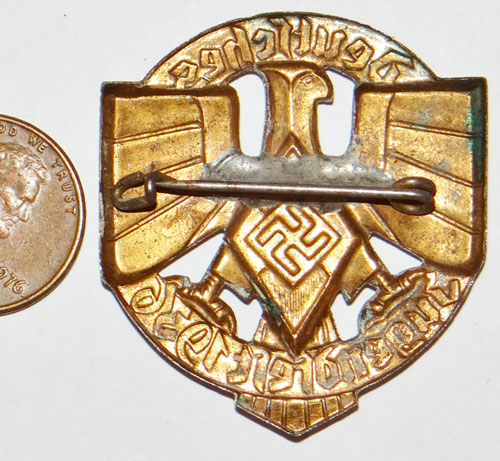 Hitler Youth Bronze 1936 Festival Tinnie