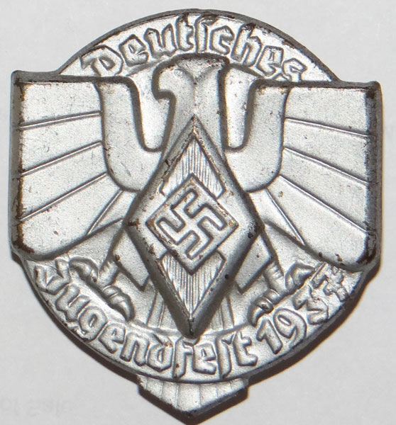 1937 Silver Hitler Youth Festival Tinnie