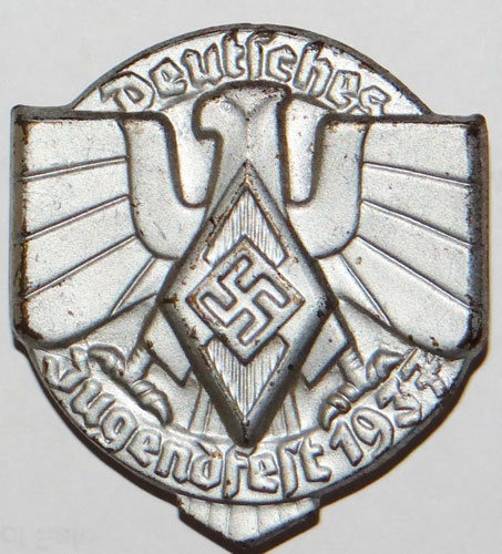 1937 Silver Hitler Youth Festival Tinnie