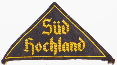 HJ / DJ  "Sud Hochland" District Triangle