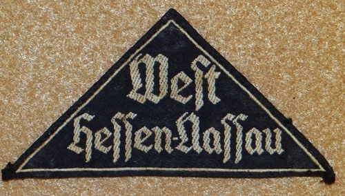 "West Hessen-Nassau" BDM District Triangle