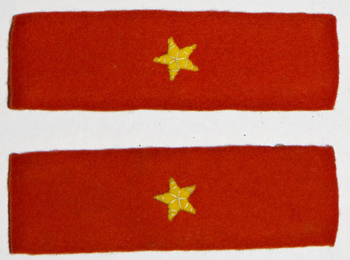 Japanese Army Type 5 "Private 2nd Class" Shoulder Tabs