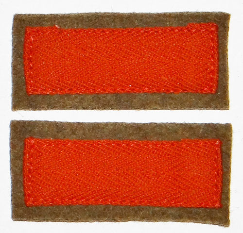 Japanese Army Collar Tabs for "Recruit"