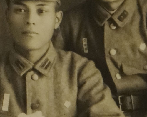 Japanese Army Photo of Two Brothers
