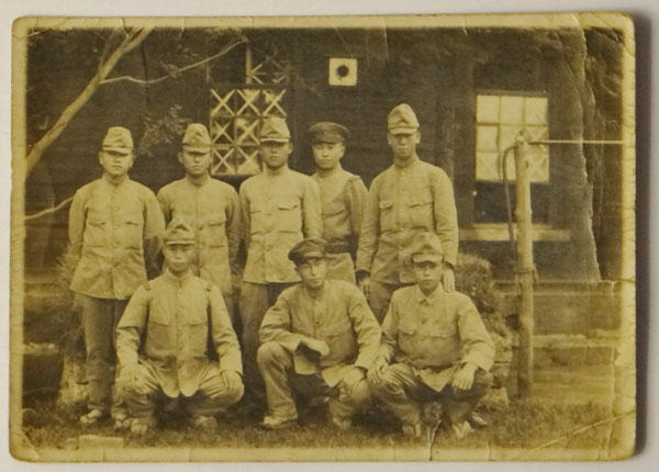Japanese Army Group Photo of Eight Soldiers