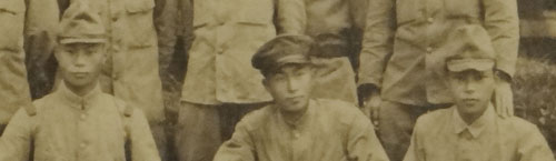 Japanese Army Group Photo of Eight Soldiers