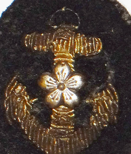 Japanese Navy "Officer" Gold Bullion Cap Anchor