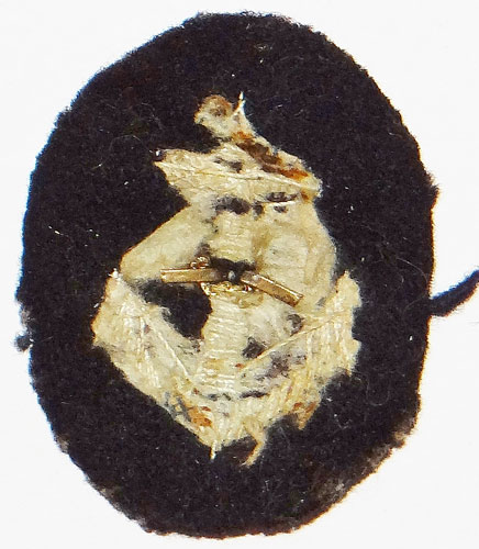 Japanese Navy "Officer" Gold Bullion Cap Anchor