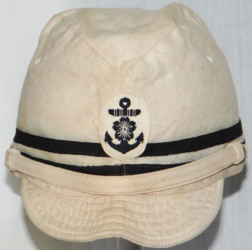 Japanese WW II Naval Officers White Field Cap