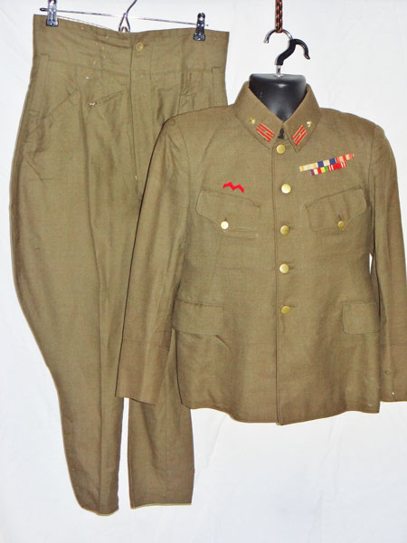 WW II Japanese Army Infantry Major Tunic & Breeches WW II Japanese Army Infantry Major Tunic & Breeches