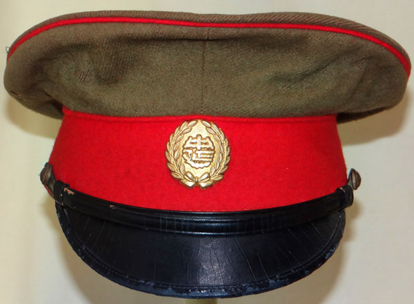 Japanese WW II Army Officers Pattern Visor Hat Japanese WW II Army Officers Pattern Visor Hat