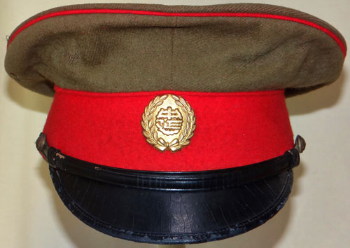 Japanese WW II Army Officers Pattern Visor Hat